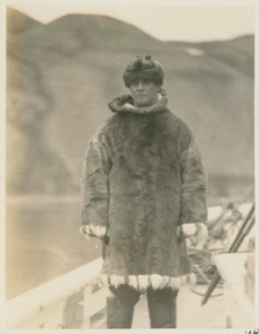 Image of MacMillan in flying costume